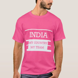 India My Country My Team Concept Tシャツ