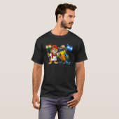 India Nicaragua Flag Indian Roots Nicaraguan Herit Tシャツ (正面フル)