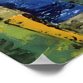 India Painting Ganesh Print Hindi Art ポスター (角)