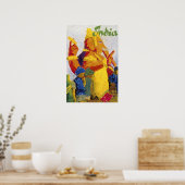 India Painting Ganesh Print Hindi Art ポスター (キッチン)