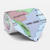 india_Political地図 ネクタイ (ロール)