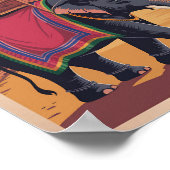 India Rajasthan Illustration Travel Art Vintage ポスター (角)