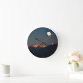India - Sikkim, Pelling sunset ラウンド壁時計 (ホーム)