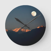 India - Sikkim, Pelling sunset ラウンド壁時計 (正面)