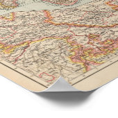 India South, Burma, Malay Peninsula ポスター (角)