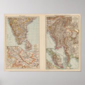 India South, Burma, Malay Peninsula ポスター (正面)