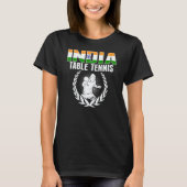 India Table Tennis  Indian Ping Pong Supporter Spo Tシャツ (正面)
