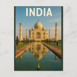 India – The Majestic Taj Mahal ポストカード