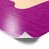 India Tiger Vintage travel poster フォトプリント (角)