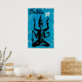 India Travel Poster Hindu Art Indian Print ポスター (キッチン)