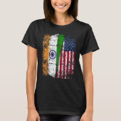 India USA Flag - Indian American Tシャツ (正面)