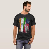 India USA Flag - Indian American Tシャツ (正面フル)