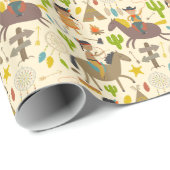 Indian and cowboy.jpg ラッピングペーパー (ロールコーナー)