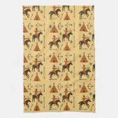 Indian art キッチンタオル (縦)