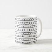 Indian Art Design on a mug コーヒーマグカップ (正面右)