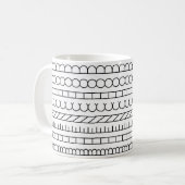 Indian Art Design on a mug コーヒーマグカップ (正面左)