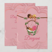 Indian baby girl being blessed by Ganesha 案内状 (正面/裏面)