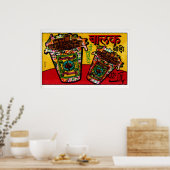 Indian Beedi Pack - Matchbox Print - Aesthetic ポスター (キッチン)