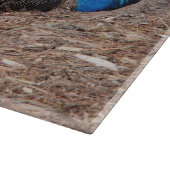 Indian Blue and White Pheasants Cutting Board カッティングボード (角)