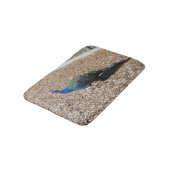 Indian Blue Peafowl bathmat バスマット (アングル)
