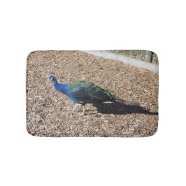 Indian Blue Peafowl bathmat バスマット
