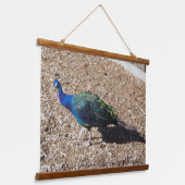 Indian Blue Peafowl tapestry 吊り下げ型タペストリー (傾斜あり)