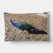 Indian Blue Peafowl zipper bag アクセサリーポーチ (裏面)