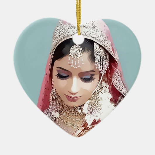 Indian bride セラミックオーナメント (正面)