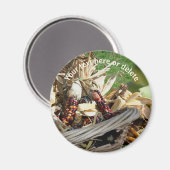 Indian Corn Basket Nature Personalized マグネット (正面/裏面)