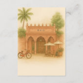 Indian Courtyard Destination wedding Escape エンクロージャーカード (裏面)