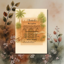 Indian Courtyard Destination wedding Escape エンクロージャーカード