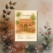 Indian Courtyard Destination wedding Escape 出欠カード