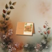 Indian Courtyard Destination wedding table number サンキューカード