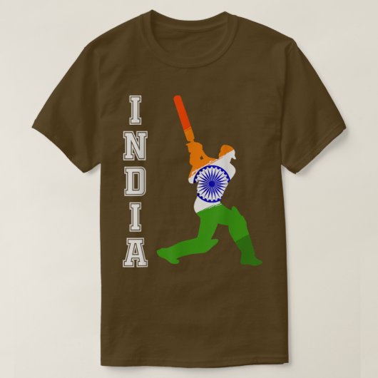 Indian Cricket Jersey India Cricket Team Lover Sup Tシャツ (デザイン正面)