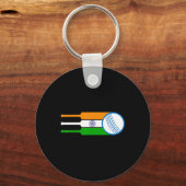Indian Cricket Player Team Cricket Fans India Cric キーホルダー (正面)