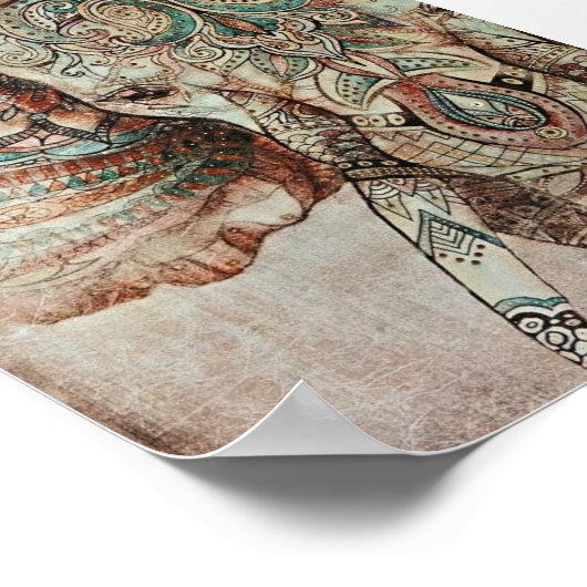 Indian Elephant ポスター (角)