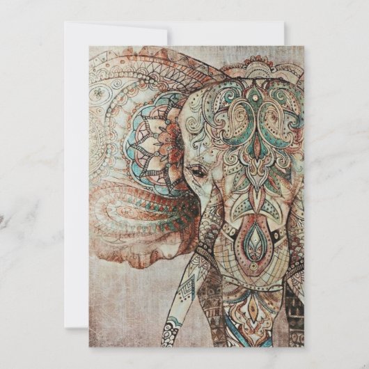 Indian Elephant 招待状 (正面)