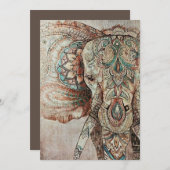 Indian Elephant 招待状 (正面/裏面)