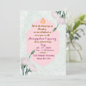 Indian First Rice Feeding Ritual Invitation Card 招待状 (スタンド正面)