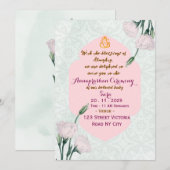 Indian First Rice Feeding Ritual Invitation Card 招待状 (正面/裏面)