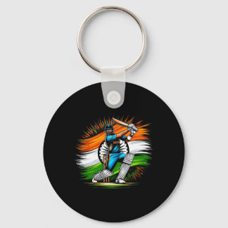 Indian Flag Cricket Lover Fan India Pride Men Wome キーホルダー