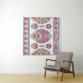 Indian floral paisley medallion pattern. Ethnic Ma タペストリー (インサイチュ(横))