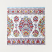 Indian floral paisley medallion pattern. Ethnic Ma タペストリー (正面)