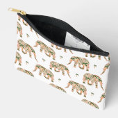 Indian Floral Paisley Ornate Elephants アクセサリーポーチ (見開き)