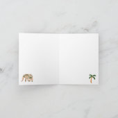 Indian Floral Paisley Ornate Elephants カード (内部)