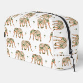 Indian Floral Paisley Ornate Elephants ドップキット (右コーナー)