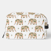 Indian Floral Paisley Ornate Elephants ドップキット (裏面)