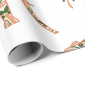 Indian Floral Paisley Ornate Elephants ラッピングペーパー (ロールコーナー)