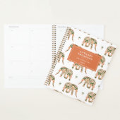 Indian Floral Paisley Ornate Elephants Custom Name プランナー手帳 (ディスプレー)