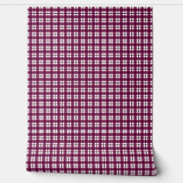 Indian Gingham 1 Burgundy 壁紙